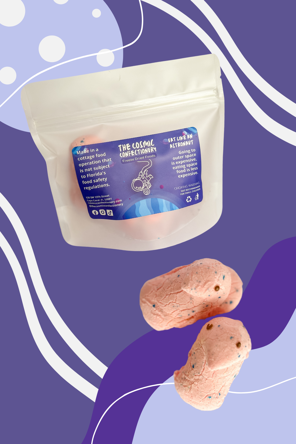 Freeze Dried Galactic Marshmallows - Cotton Candy Chicks