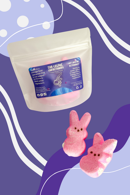 Freeze Dried Galactic Marshmallows - Pink Bunnies