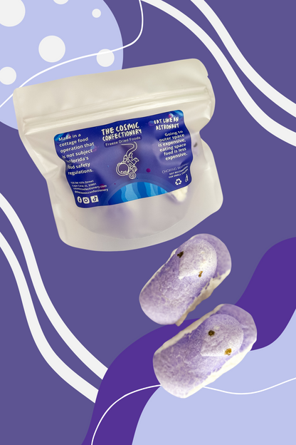 Freeze Dried Galactic Marshmallows - Lavender Chicks