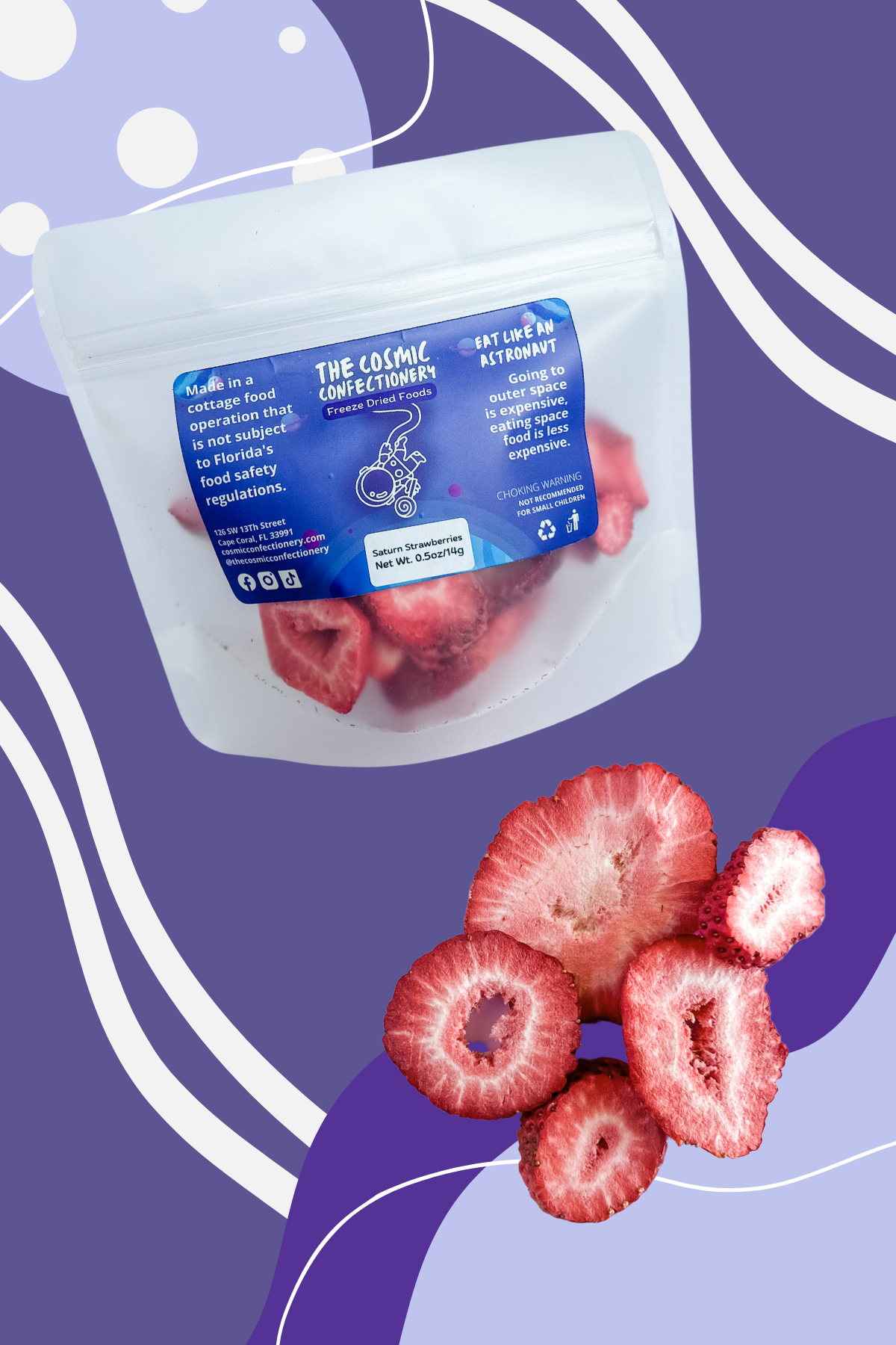 Freeze Dried Saturn Strawberries